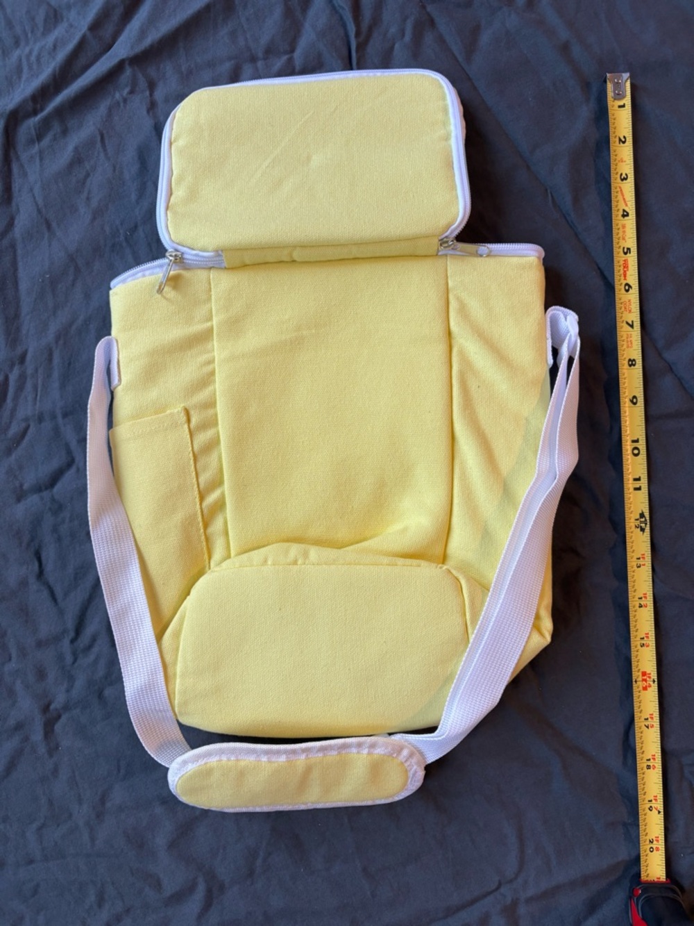 Camp Collection - Yellow Canvas
Cooler Bag with Vertical
Rainbow Stripe - Picture 2 of 4
